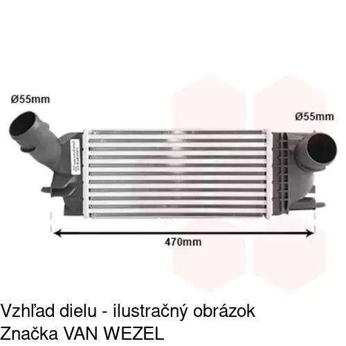 Chladiče vzduchu (Intercoolery) POLCAR 2333J81X