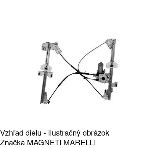 Elektrický mechanizmus okna dverí POLCAR 2350PSE2 - obr. 2