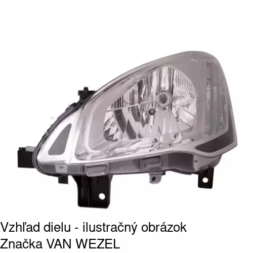 Hlavný reflektor POLCAR 23U109-V - obr. 4