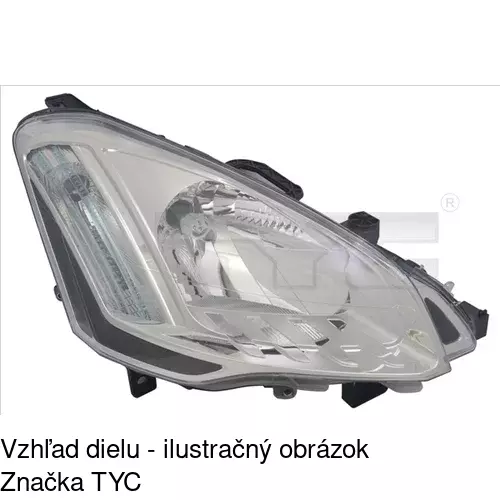 Hlavný reflektor POLCAR 23U110-E