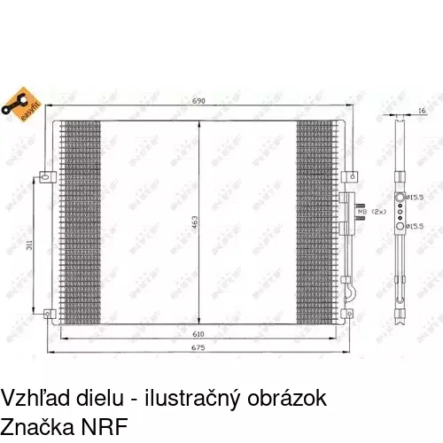 Chladiče klimatizácie POLCAR 2406K8C1