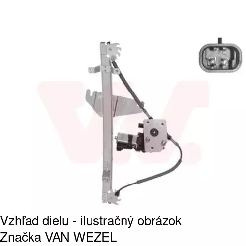 Elektrický mechanizmus okna dverí POLCAR 2406PSE1 - obr. 4