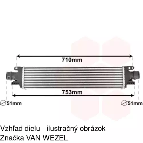 Chladiče vzduchu (Intercoolery) POLCAR 25B1J81X - obr. 1