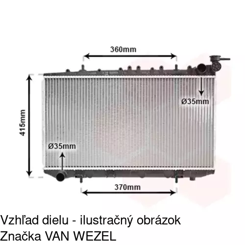 Chladiče vody POLCAR 272808-2 - obr. 1