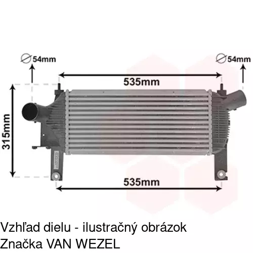 Chladiče vzduchu (Intercoolery) POLCAR 2782J8-1 - obr. 1