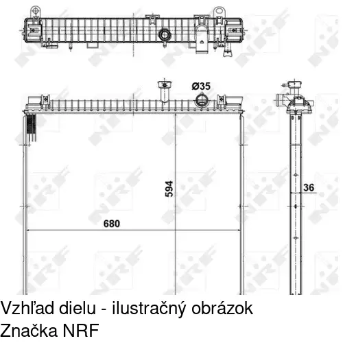 Chladiče vody POLCAR 2785081K