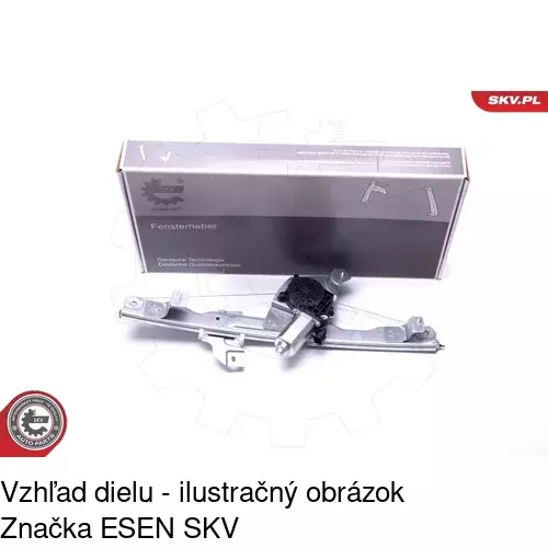 Elektrický mechanizmus okna dverí POLCAR 2820PSE1 - obr. 3