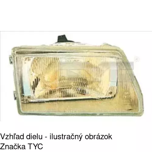 Sklo reflektora POLCAR 300111-E