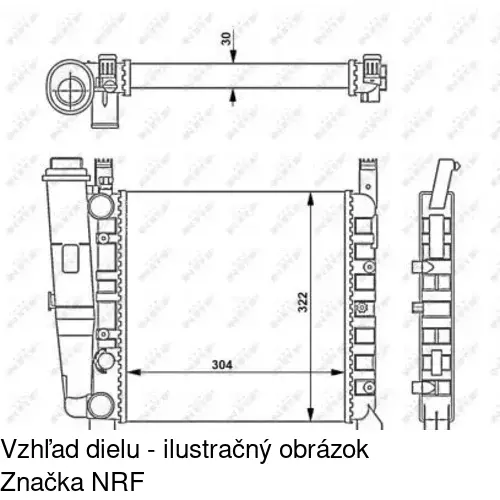 Chladiče vody POLCAR 301608-3