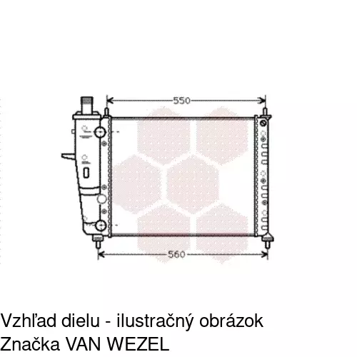 Chladiče vody POLCAR 301808-5 - obr. 2