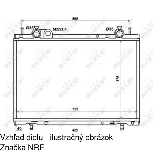 Chladiče vody POLCAR 301808A7