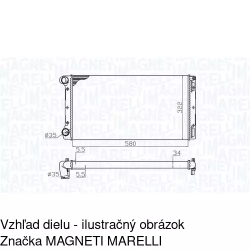 Chladiče vody 302208A2 /POLCAR/ - obr. 2