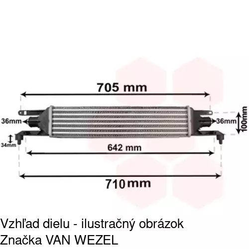 Chladiče vzduchu (Intercoolery) POLCAR 3024J8-2 - obr. 5