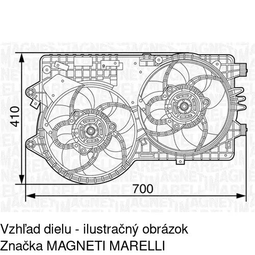 Ventilátory chladičov POLCAR 303123W4