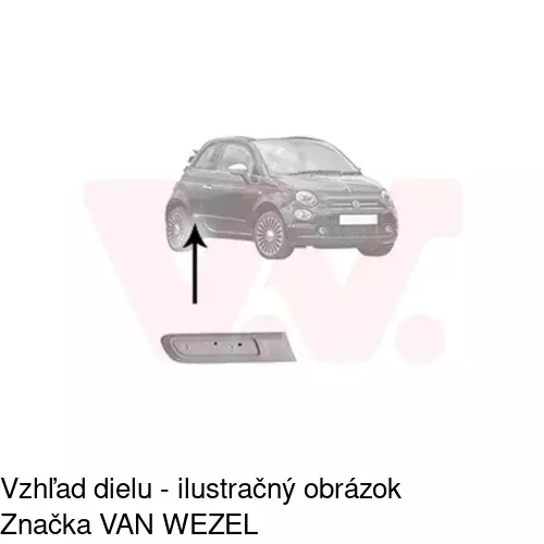 Lišta dverí POLCAR 30350042