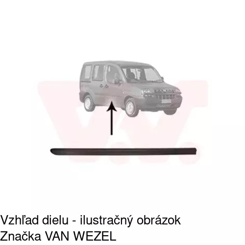 Lišta dverí POLCAR 30400041