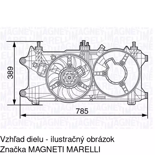 Ventilátory chladičov 304123W2 /POLCAR/