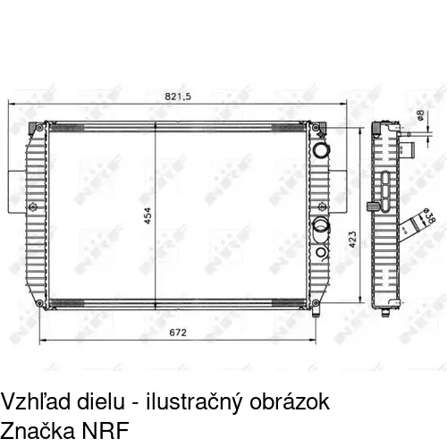 Chladiče vody POLCAR 305008A6 - obr. 1