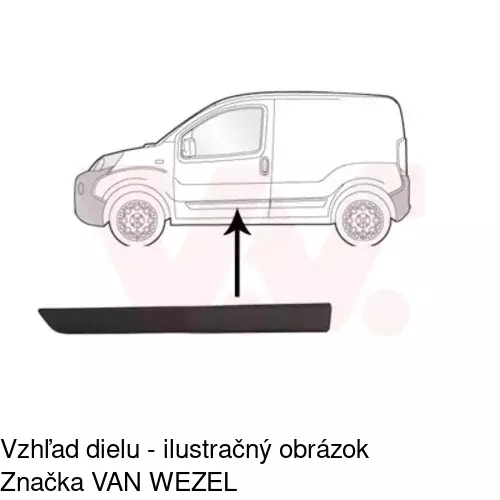 Lišta dverí 30850032 /POLCAR/