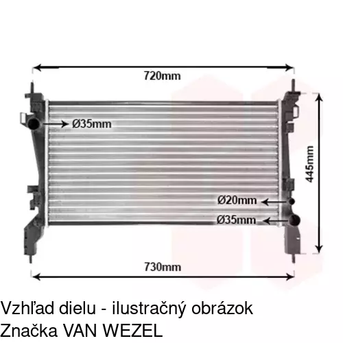 Chladiče vody POLCAR 308508-1 - obr. 4