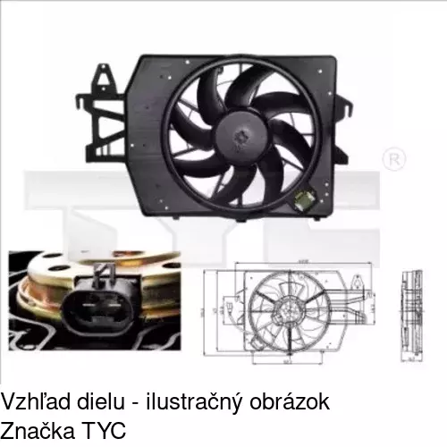 Ventilátory chladičov POLCAR 320723W4