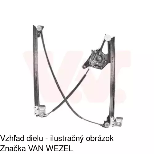 Mechanizmus sťahovania okna elektrický bez motora POLCAR 3240PSG2 - obr. 1