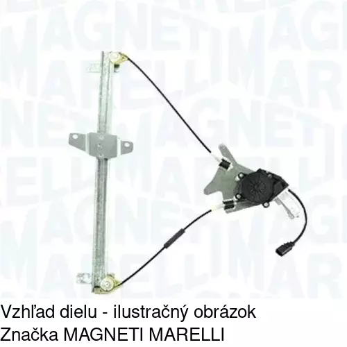 Elektrický mechanizmus okna dverí POLCAR 3256PSE1