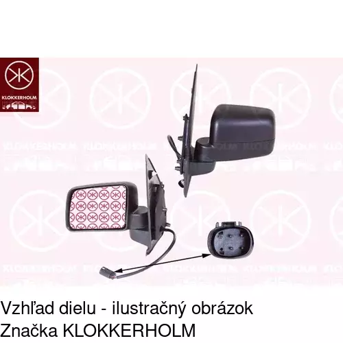 Vonkajšie zrkadlo POLCAR 3259513S - obr. 1