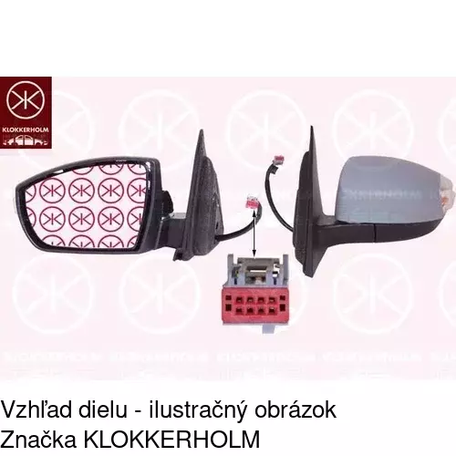 Vonkajšie zrkadlo POLCAR 3280523E