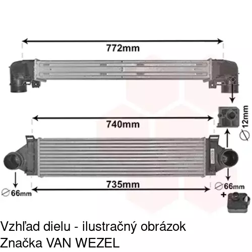 Chladiče vzduchu (Intercoolery) POLCAR 32D1J82X