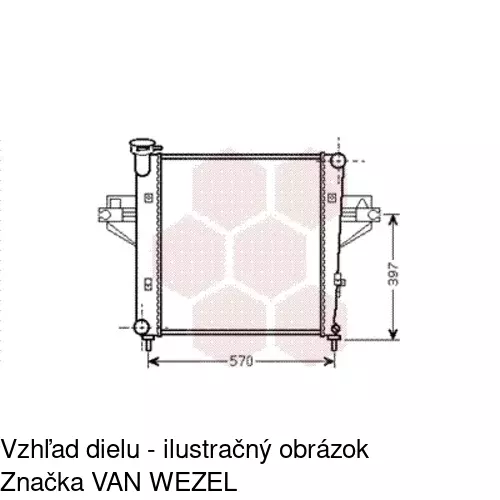 Chladiče vody POLCAR 341008-2 - obr. 1