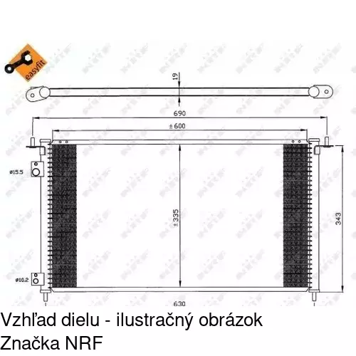 Chladiče klimatizácie POLCAR 3825K8C2