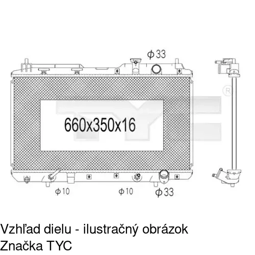 Chladiče vody POLCAR 3875081K