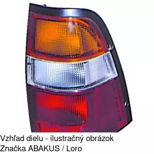 Zadné svetlo POLCAR 3950871E