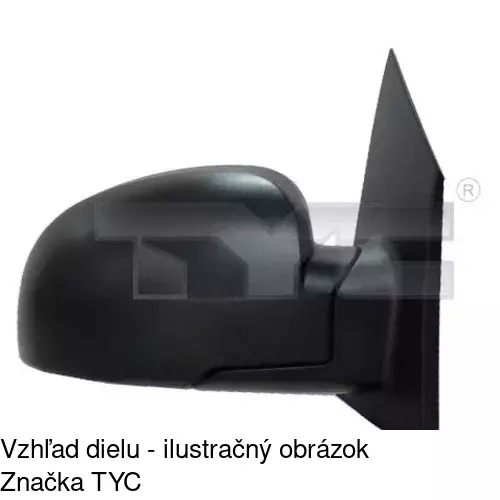 Vonkajšie zrkadlo POLCAR 4042525S