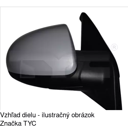 Vonkajšie zrkadlo POLCAR 4107522E