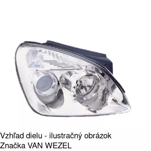 Hlavný reflektor POLCAR 414810-E - obr. 2