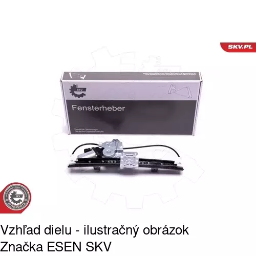 Elektrický mechanizmus okna dverí POLCAR 4311PSE4 - obr. 5