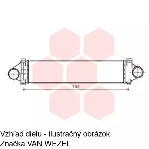 Chladiče vzduchu (Intercoolery) POLCAR 4312J8-1 - obr. 1