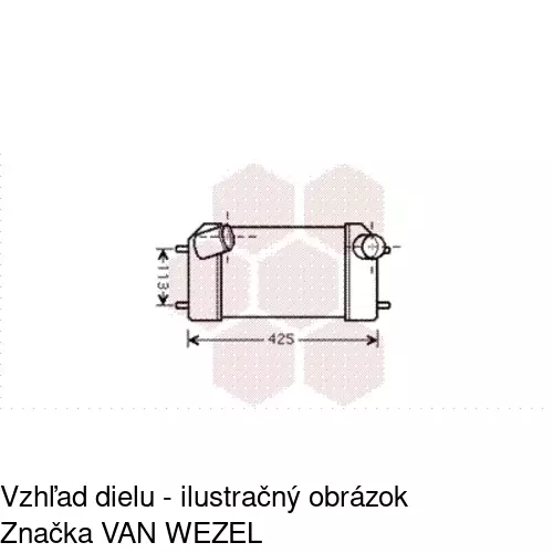 Chladiče vzduchu (Intercoolery) POLCAR 4321J8-1 - obr. 1