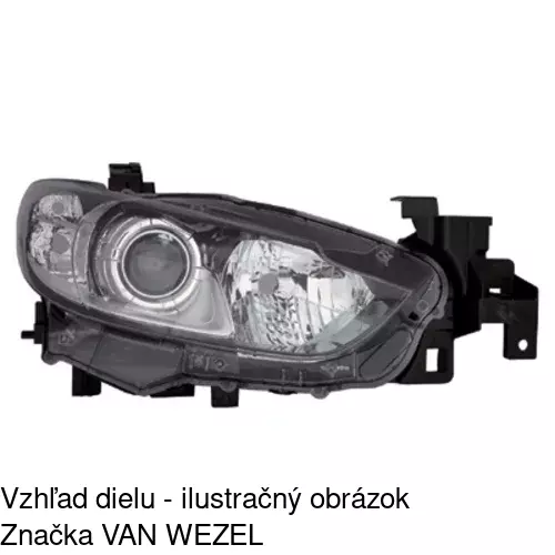 Hlavný reflektor POLCAR 45D110-E - obr. 4