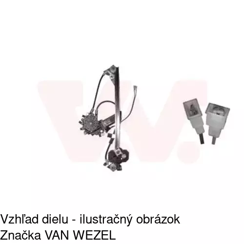 Elektrický mechanizmus okna dverí POLCAR 5002PSE3 - obr. 1