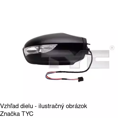 Vonkajšie zrkadlo POLCAR 5006514E - obr. 1