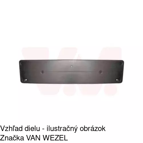 Držiak evidenčnej tabuľky POLCAR 50160710 - obr. 1