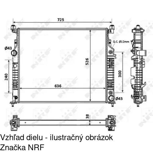 Chladiče vody POLCAR 504508-2