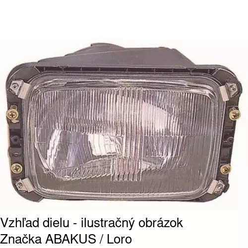 Hlavný reflektor POLCAR 506109-E