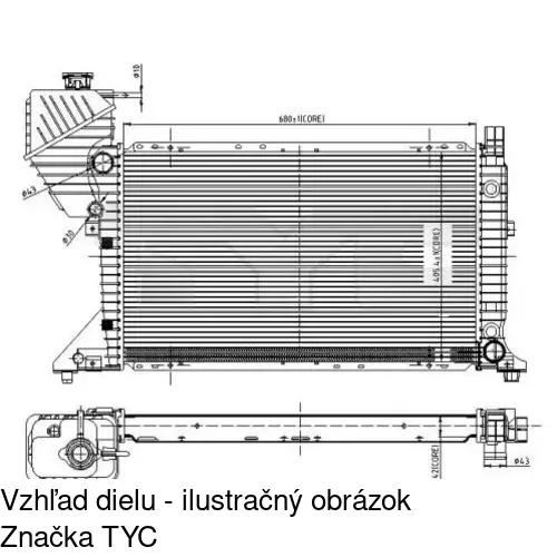 Chladiče vody POLCAR 506308A1