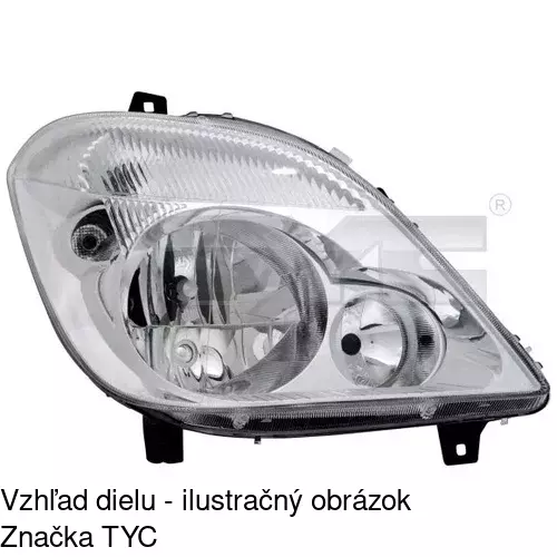 Hlavný reflektor POLCAR 506509-E - obr. 2