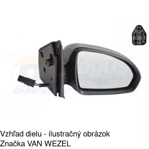 Vonkajšie zrkadlo POLCAR 5098524E - obr. 5