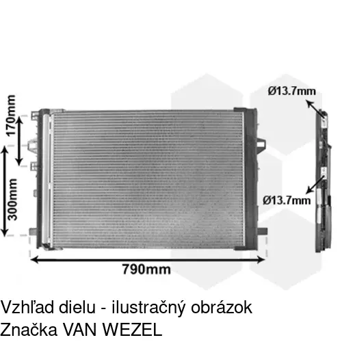 Chladiče klimatizácie 50C1K8C1 /POLCAR/ - obr. 3